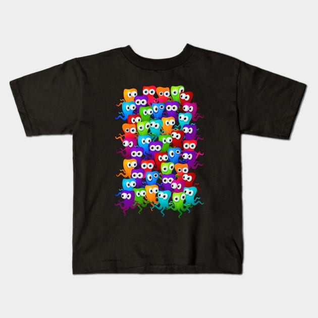 Squids Kids T-Shirt by QuickyDesigns